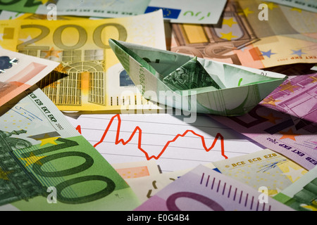 Euronotes, Euroscheine Stock Photo