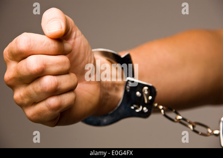 Handcuffs , Handschellen Stock Photo