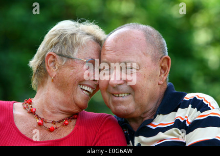 Happy senior citizen's pair [], 60 +, old, old, old men, to old, age, old man, older men, to older, older, older man, age group, Stock Photo