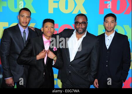 New York, NY, USA. 12th May, 2014. Trai Byers, Bryshere Gray, Lee Daniels, Jussie Smollet at arrivals for FOX 2014 Programming Presentation Fanfront Arrivals, Amsterdam Avenue at 74th Street, New York, NY May 12, 2014. Credit:  Gregorio T. Binuya/Everett Collection/Alamy Live News Stock Photo