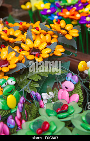 Sugared almonds or confetti, Sulmona, Abruzzo, Italy Stock Photo - Alamy