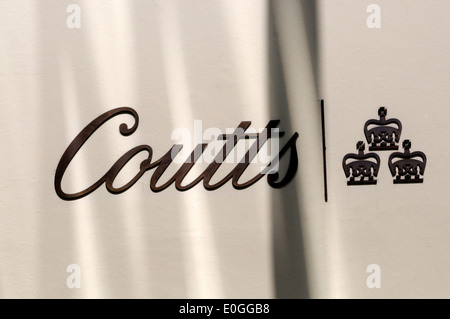 London, England, UK. Coutts Bank in the Strand Stock Photo