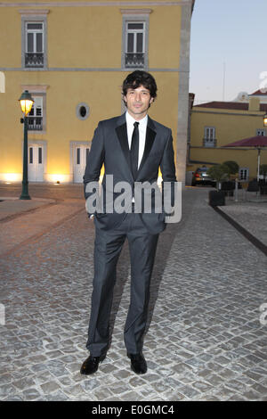 Cascais Village, Portugal. 11th May, 2014. Spanish model Andres Velencoso arriving at Pousada de Cascais, Cascais Village in Portugal, for GQ Men of the Year Awards 2014. © images4/Alamy Live News Stock Photo