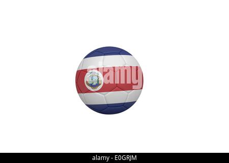 Football in costa rica colours Stock Photo