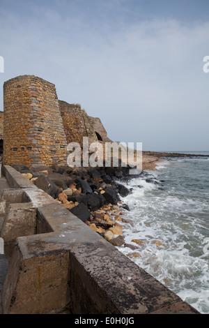 lime kilns at Beadnell harbour Northumberland UK Stock Photo