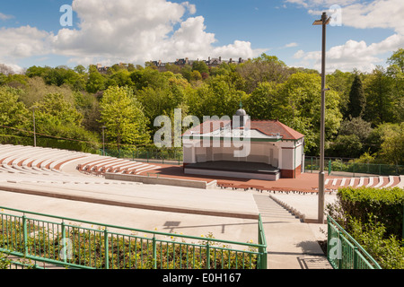 Newly refurbished Kelvingrove Bandstand, situated in Kelvingrove Park, Glasgow, Scotland, UK Stock Photo