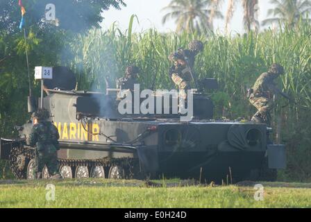 Stubendo, East Java, Indonesia. 13th May, 2014. Indonesia Navy Marines ...