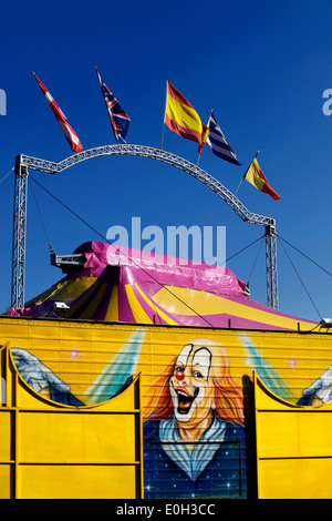 Circus big top tent Stock Photo