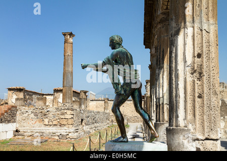 Temple of Apollo, historic town of Pompeii in the Gulf of Naples, Campania, Italy, Europe Stock Photo