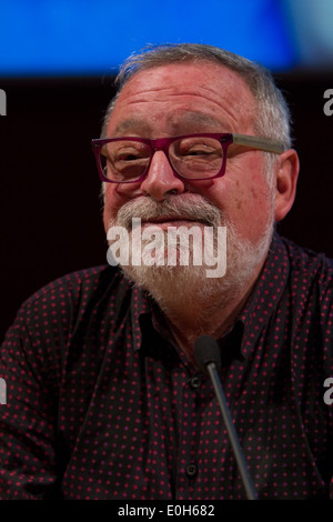 Spanish philosopher and writer Fernando Savater (born in 1947) presents his latest book at Torino Book Fair. Stock Photo