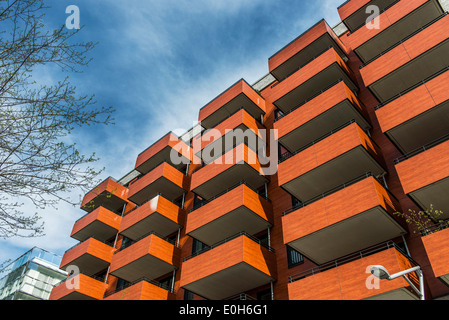 Modern architecture at Hafencity, Hamburg, Northern Germany, Germany Stock Photo