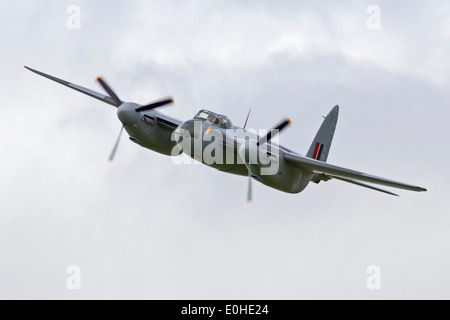 World War II fighter-bomber, the only flying de Havilland Mosquito KA114, built of wood, Stock Photo