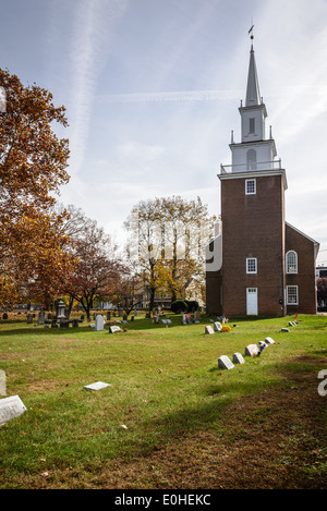 Trinity Episcopal 'Old Swedes' Church, 1208 Kings Highway, Swedesboro, New Jersey Stock Photo