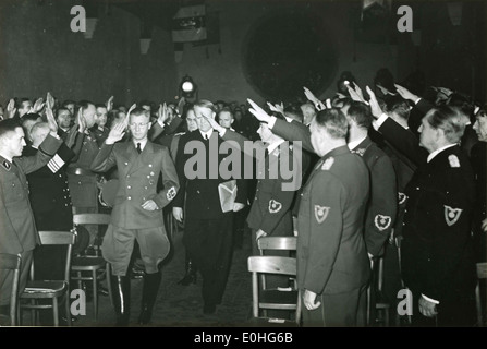 Riddersalen, Vidkun Quisling og Josef Terboven m. fl Stock Photo