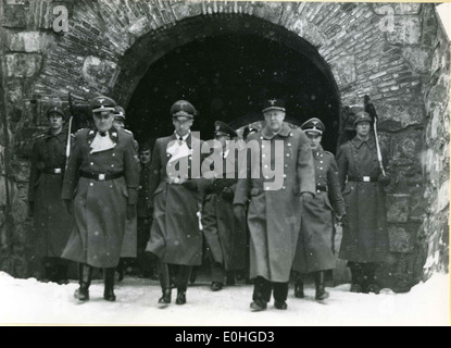 Vidkun Quisling og Josef Terboven m.fl. Stock Photo