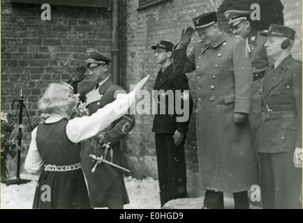 Vidkun Quisling og Josef Terboven m.fl. Stock Photo