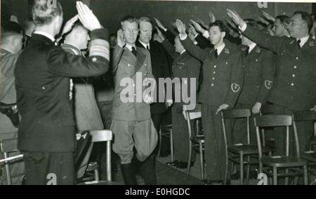 Riddersalen, Vidkun Quisling og Josef Terboven Stock Photo