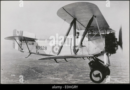 A Royal Navy Fairey Flycatcher biplane (N9928), ca. 1920s Stock Photo