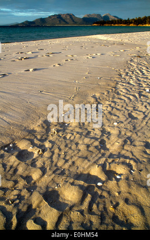 View from Cooks Beach to the Hazards, Freycinet National Park Stock Photo