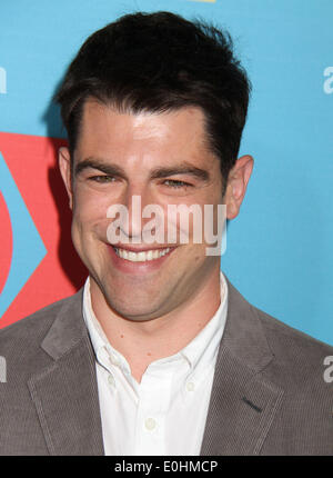 New York, New York, USA. 12th May, 2014. Actor MAX GREENFIELD attends the 2014 FOX Upfront Presentation held at the Beacon Theater. Credit:  Nancy Kaszerman/ZUMAPRESS.com/Alamy Live News Stock Photo