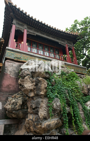 Low angle view of a palace at Forbidden City, Xicheng District, Beijing, China Stock Photo