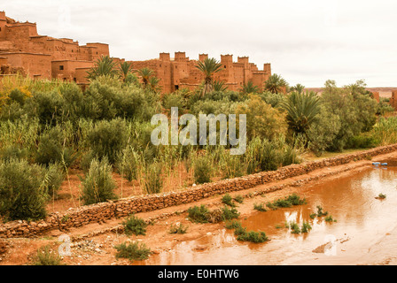 Mud houses in the village of Ait Benhaddou, Morocco Stock Photo