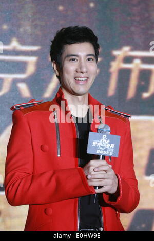 Beijing, China. 8th May, 2014. Singer Leehom Wang attends concert press ...