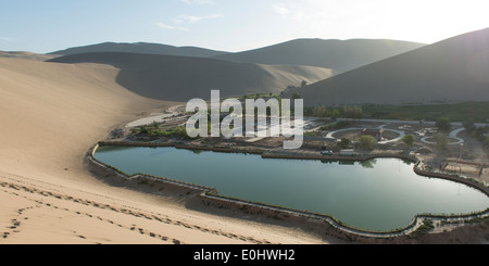 Resort at Mingsha Shan, Gobi Desert, Dunhuang, Jiuquan, Gansu Province, China