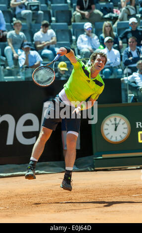 Andy Murray vs Marcel Granollers at the Rome Tennis Masters , Rome, Italy. 5/14/14 Stock Photo