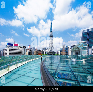 Nagoya landmark, Japan city skyline with Nagoya Tower daytime Stock Photo