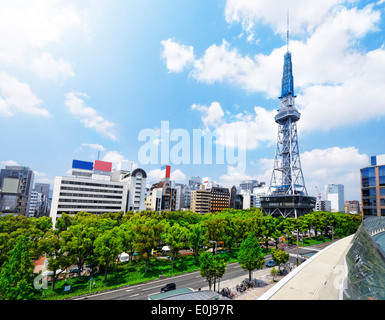 Nagoya landmark, Japan city skyline with Nagoya Tower daytime Stock Photo