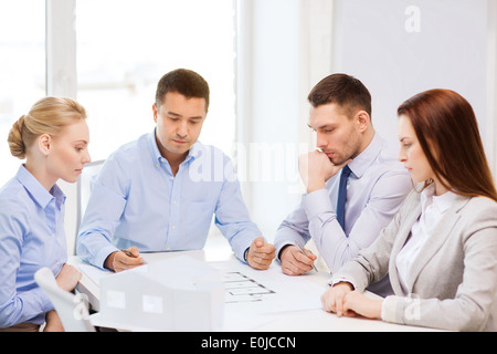 team of architects and designers in office Stock Photo