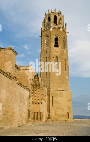 Cathedral of Lleida Seu Vella, Catalonia. Stock Photo