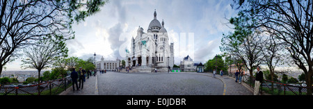 Basilique Du Sacre Coeur in Paris, France Stock Photo