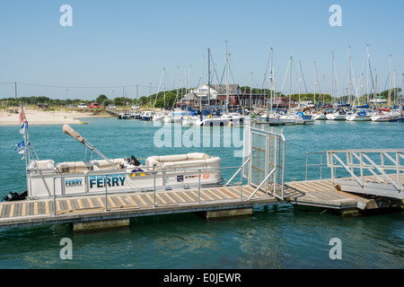The River Arun at Littlehampton in West Sussex on the south coast of England. Stock Photo