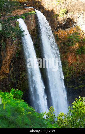 Wailua Falls on Kauai, Hawaii Stock Photo