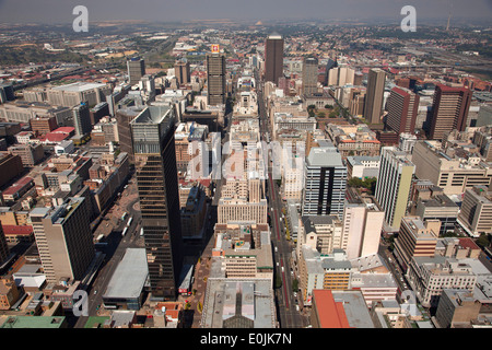 View of central Johannesburg and CBD from Carlton Center Johannesburg, Gauteng, South Africa, Africa Stock Photo