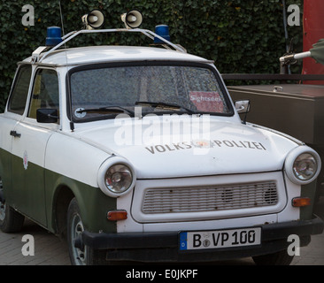 Old East German police car in Berlin Germany Stock Photo