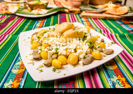 beans and cheese Stock Photo