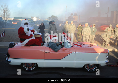 Members of the 106th Rescue Wing participate in a number of holiday activities during the December drill on December 4, 2010 at Stock Photo