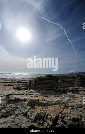 VANDENBERG AIR FORCE BASE, Calif.-- Team Vandenberg launched a United Launch Alliance Delta IV Medium+ (5,2) from Space Launch Stock Photo