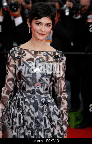 Cannes, France. 14th May, 2014. Audrey Tautou attending the 'Grace of Monaco' premiere and opening ceremony at the 67th Cannes Film Festival on May 14, 2014/picture alliance Credit:  dpa picture alliance/Alamy Live News Stock Photo