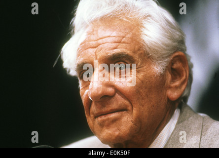 LEONARD BERNSTEIN  (1918-1990)  American composer and conductor Stock Photo