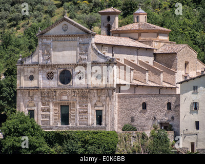 Spoleto, Umbria, San Pietro church, Italy, Europe Stock Photo Alamy