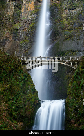 Multnomah falls .Oregon. Stock Photo