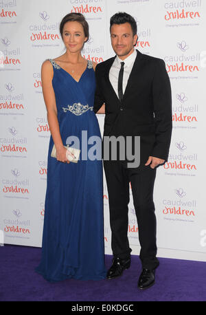 London, UK, UK. 15th May, 2014. Emily MacDonagh and Peter Andre arrive for the 'Caudwell Children Butterfly Ball'at Grosvenor House Hotel. Credit:  Ferdaus Shamim/ZUMA Wire/ZUMAPRESS.com/Alamy Live News Stock Photo