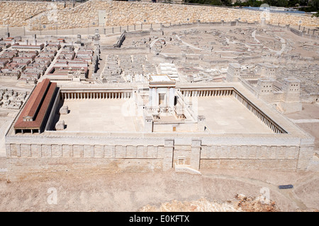 'Jerusalem in the Time of Jesus Christ, Showing the Temple as restored ...