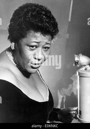 Portrait of jazz vocalist Ella Fitzgerald Stock Photo
