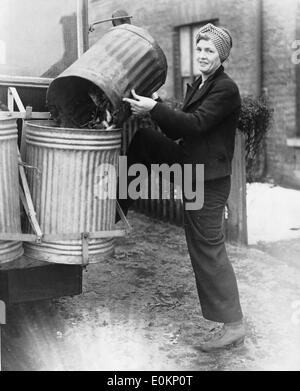 Woman working during World War Two Stock Photo