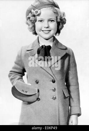 Portrait of Actress Shirley Temple Stock Photo